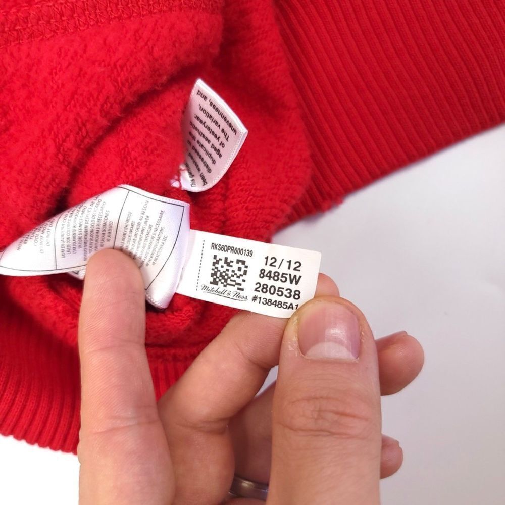 Mitchell And Ness Distressed Throwback Fleece Zip… - image 8